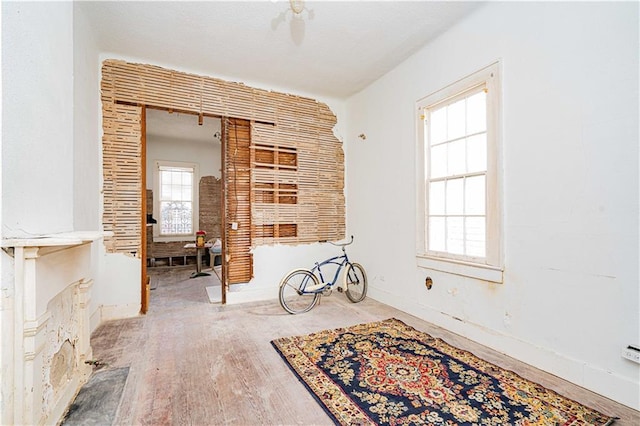 interior space featuring light hardwood / wood-style flooring