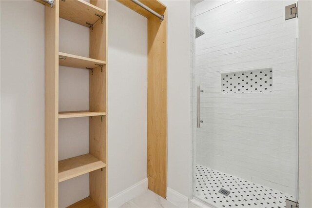 bathroom with walk in shower