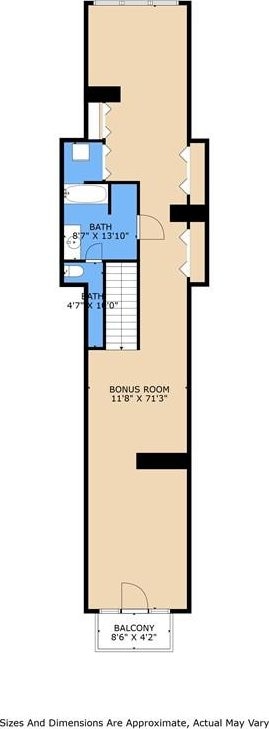 7917 Sycamore St, New Orleans, LA 70118 - floor plan / room layout