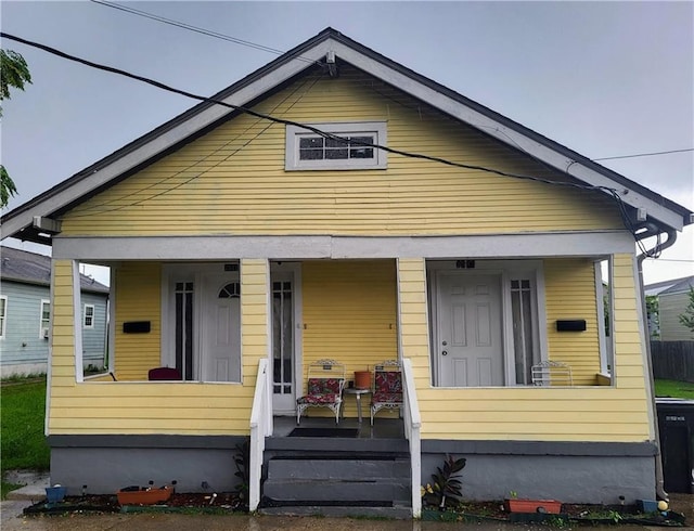 bungalow with a porch