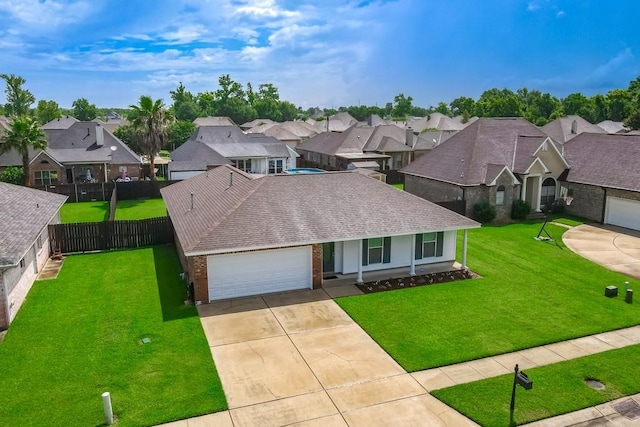 111 Judy Ct, Montz, LA 70068 - view of front of property featuring a residential view, a garage, driveway, and a shingled roof