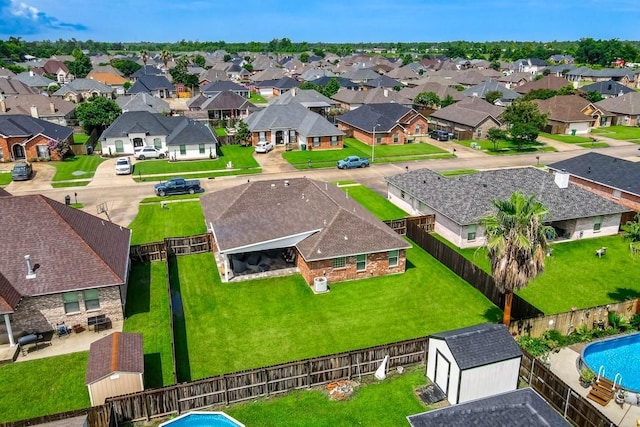 111 Judy Ct, Montz, LA 70068 - aerial perspective of suburban area with a pool area