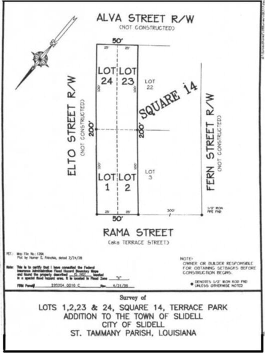 Terrace Ave, Slidell LA, 70458 land for sale