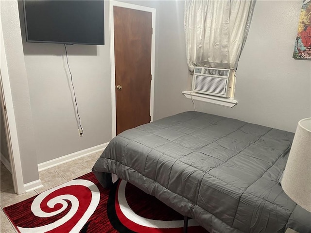 view of tiled bedroom