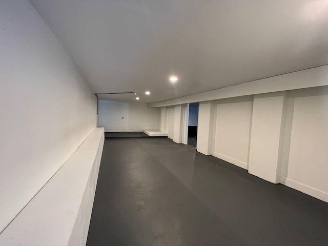 view of basement