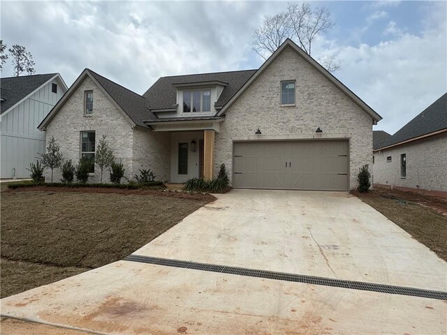 view of property exterior featuring a garage