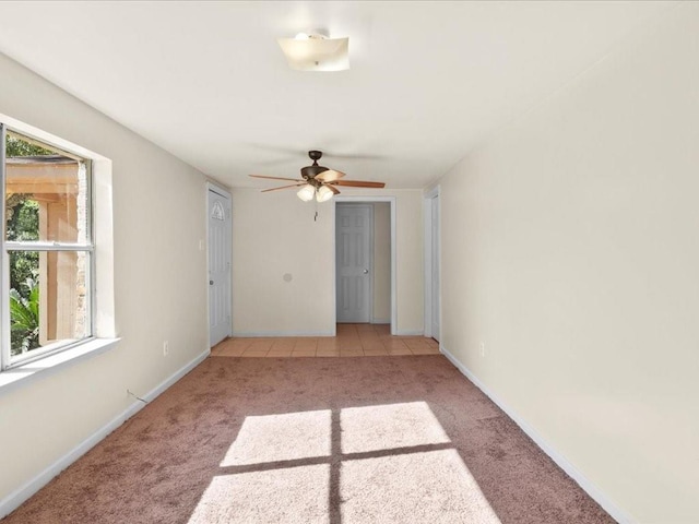 view of carpeted empty room