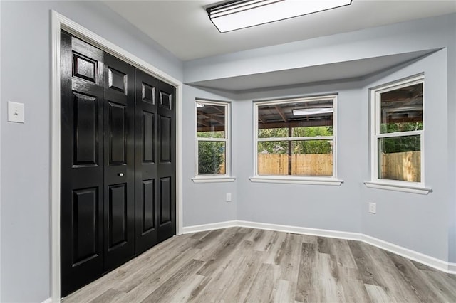 entryway featuring light wood-type flooring