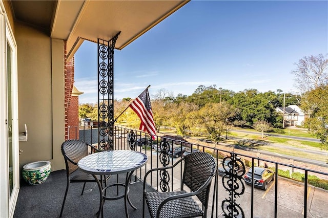 view of balcony