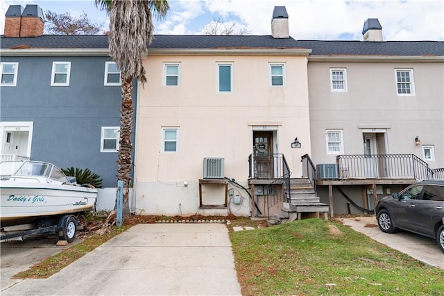 exterior space with a front lawn