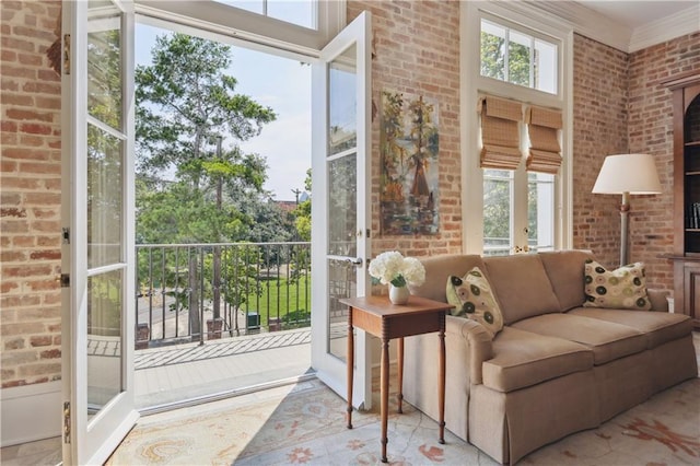 view of sunroom / solarium