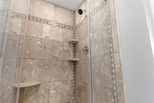 room details with tiled shower