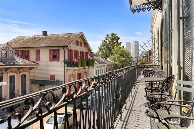 view of balcony