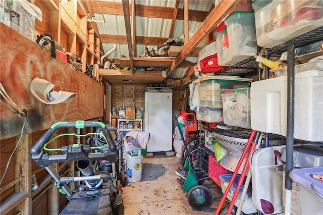 view of storage room