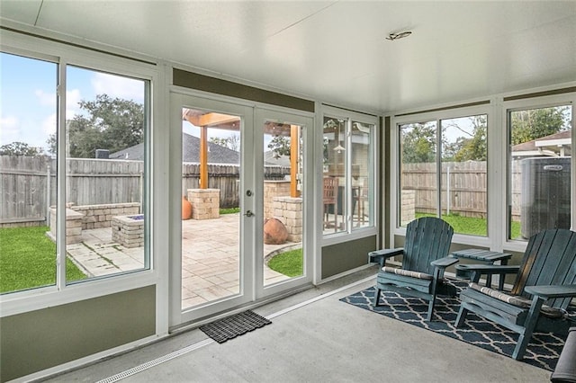 sunroom featuring plenty of natural light