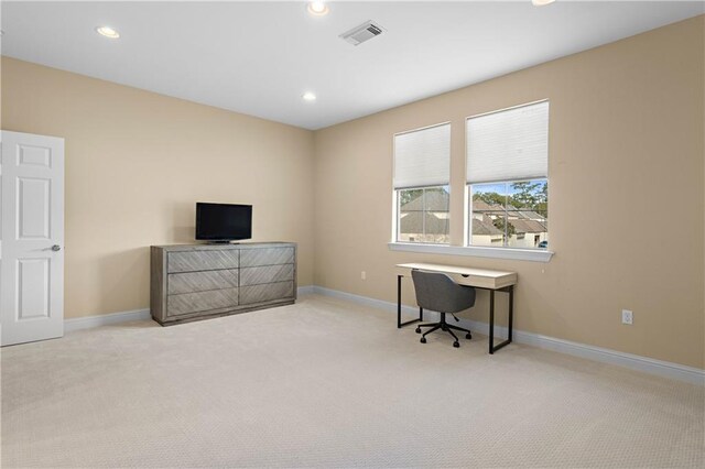 1207 Rue Degas, Mandeville, LA 70471 - carpeted office featuring recessed lighting