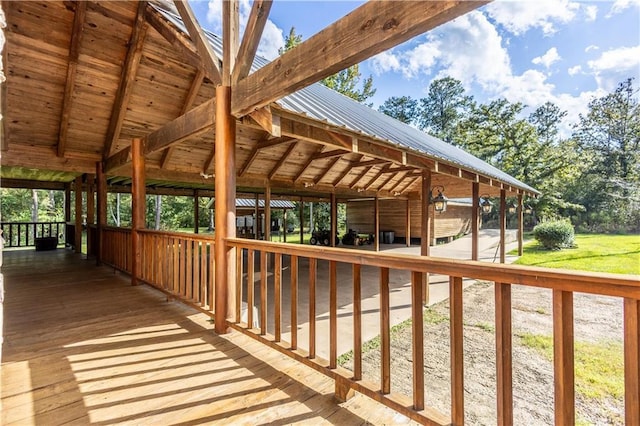 view of wooden terrace