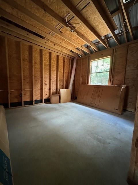 view of attic