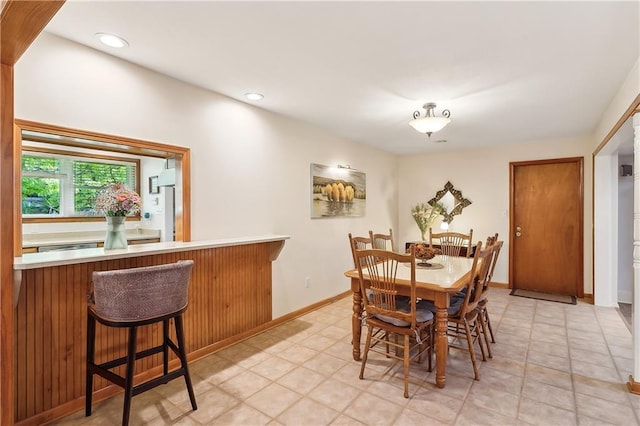 view of dining room