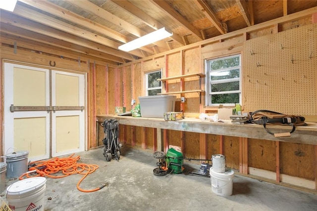700 Dewey Ave, Slidell, LA 70458 - kitchen with unfinished concrete floors