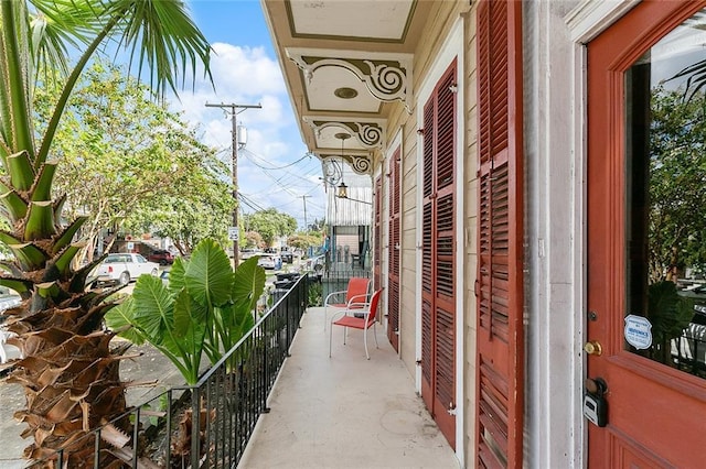 view of balcony