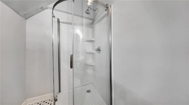 bathroom with an enclosed shower