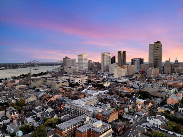 city view featuring a water view