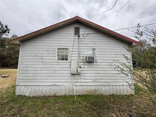 view of property exterior featuring cooling unit