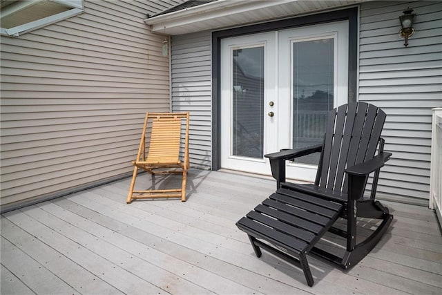 view of patio with a deck