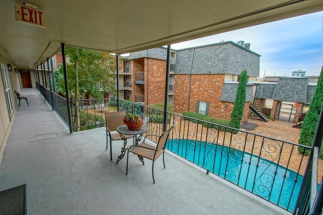 view of balcony