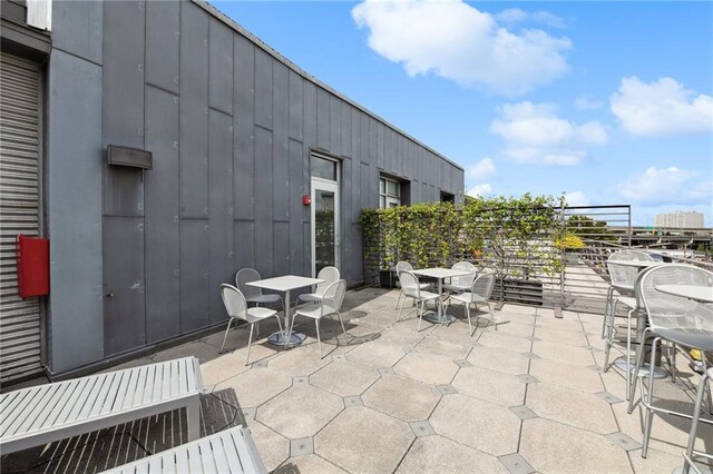 view of patio / terrace featuring outdoor dining area