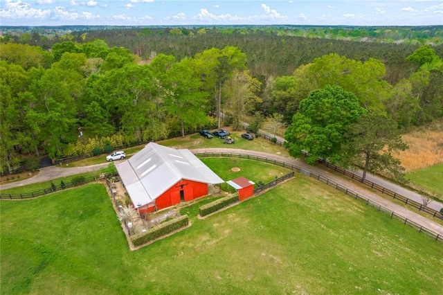 17120 Kat Kaw Rd, Franklinton, LA 70438 - bird's eye view with a forest view
