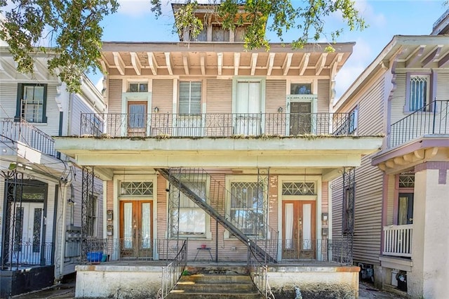 view of front of home featuring french doors