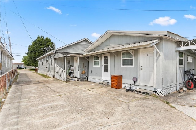 view of bungalow-style home