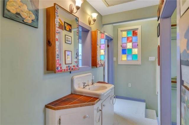 bathroom with vanity