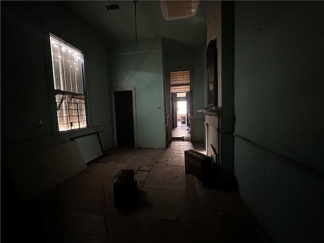 hallway with plenty of natural light