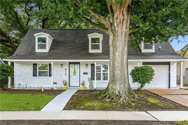 cape cod home with covered porch