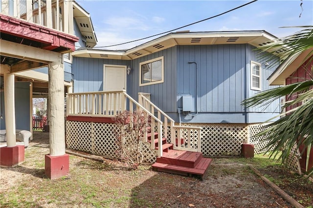view of back of property