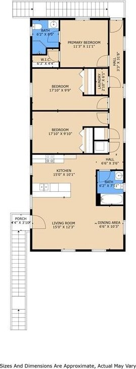 220406 Pauger St, New Orleans, LA 70116 - floor plan / room layout