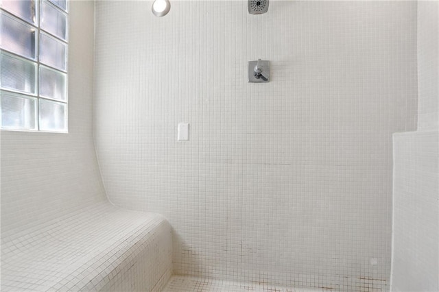 bathroom with walk in shower