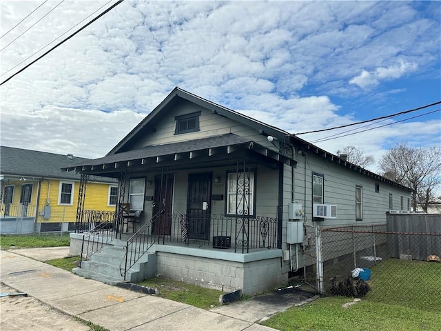 bungalow-style home with a porch