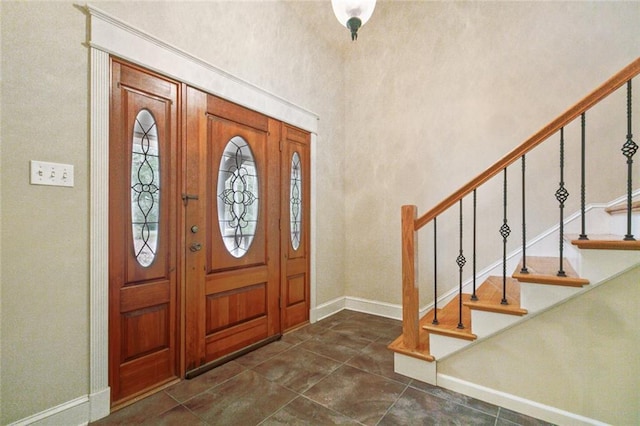 109 Lefleur Dr, Slidell, LA 70460 - entrance foyer featuring baseboards and stairway