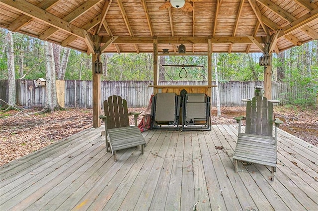 109 Lefleur Dr, Slidell, LA 70460 - deck with a fenced backyard