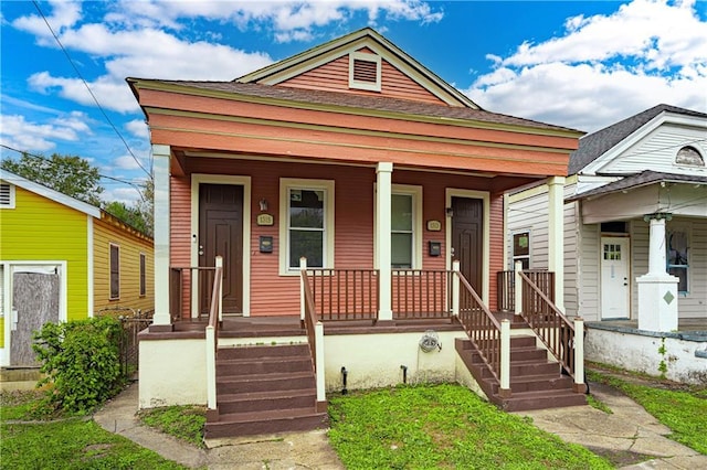 bungalow with covered porch