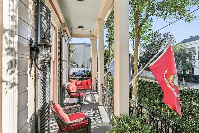 view of balcony