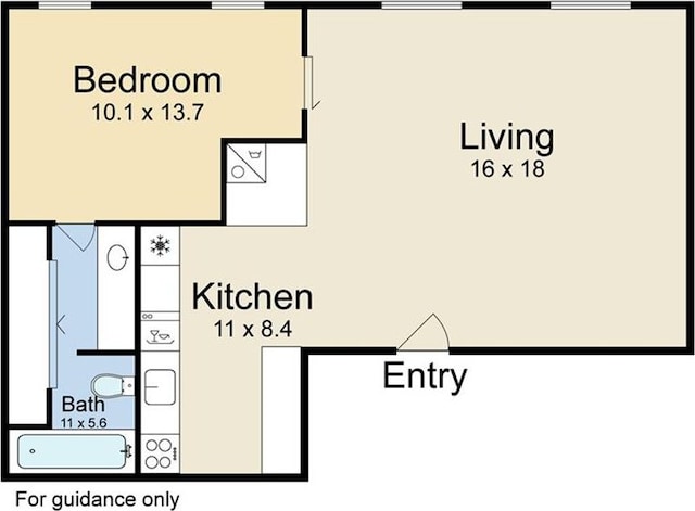 835 Julia St Unit 18, New Orleans, LA 70113 - home floor plan