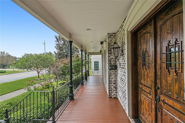 view of balcony