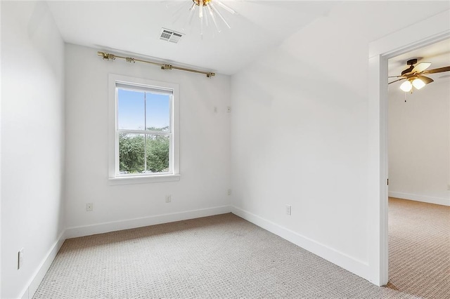 view of carpeted empty room