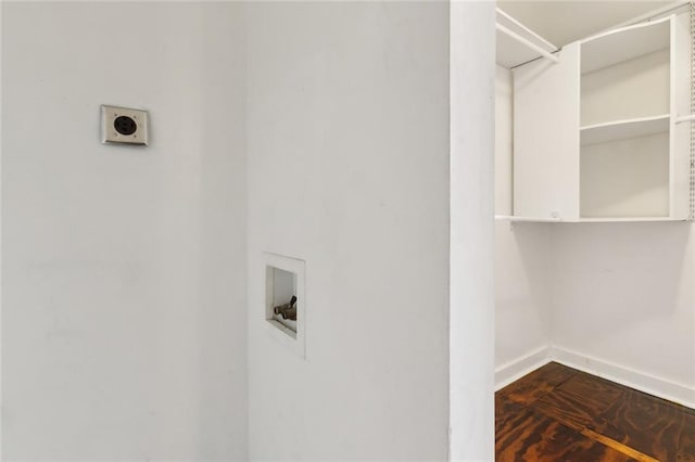 laundry area featuring hookup for a washing machine and hookup for an electric dryer