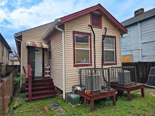 view of back of property